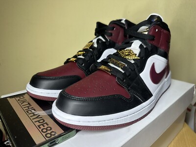 air jordan 1 mid se black dark beetroot women's shoes