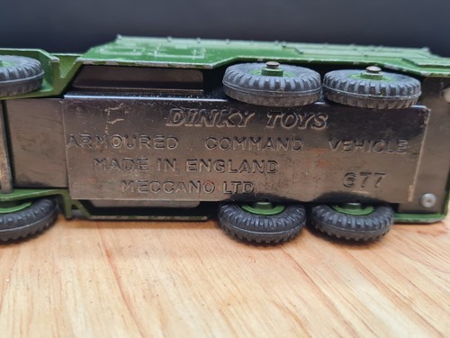 677 Dinky DINKY Command Armoured Vehicle Toys TOYS COMMAND ARMOURED Vintage Army - Picture 9 of 10
