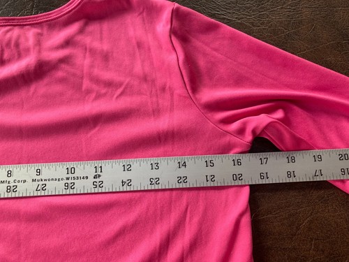 Girl's Size XL 14-16 CUDDLDUDS Comfortech 2 Piece Base Layer Pink - Picture 9 of 12