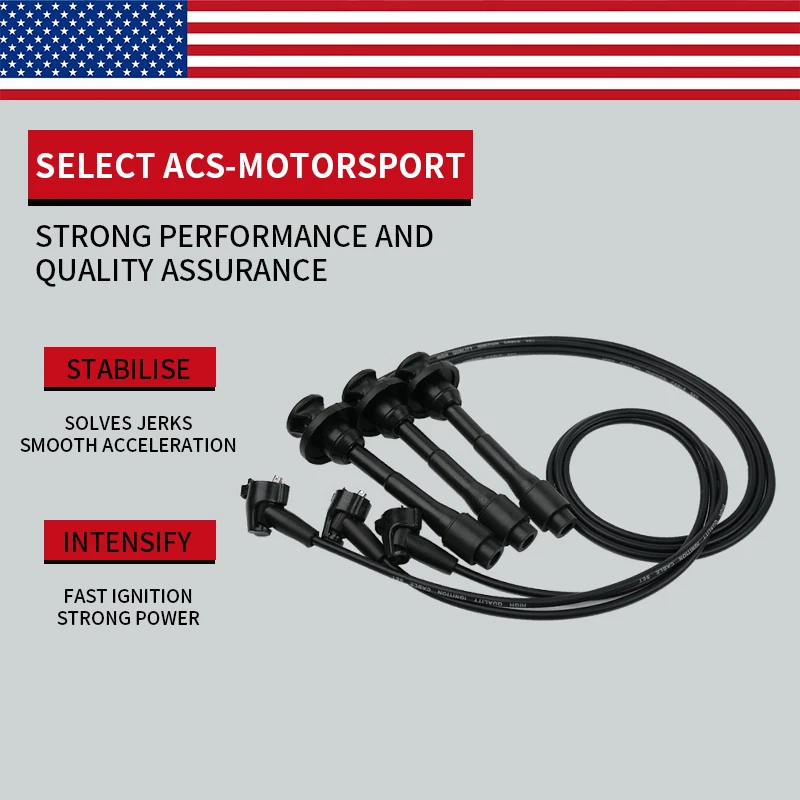 3X Cable de bujía para Toyota Sienna Solara Avalon Camry Lexus ES300 V6 671-6185 Foto 3 de 4