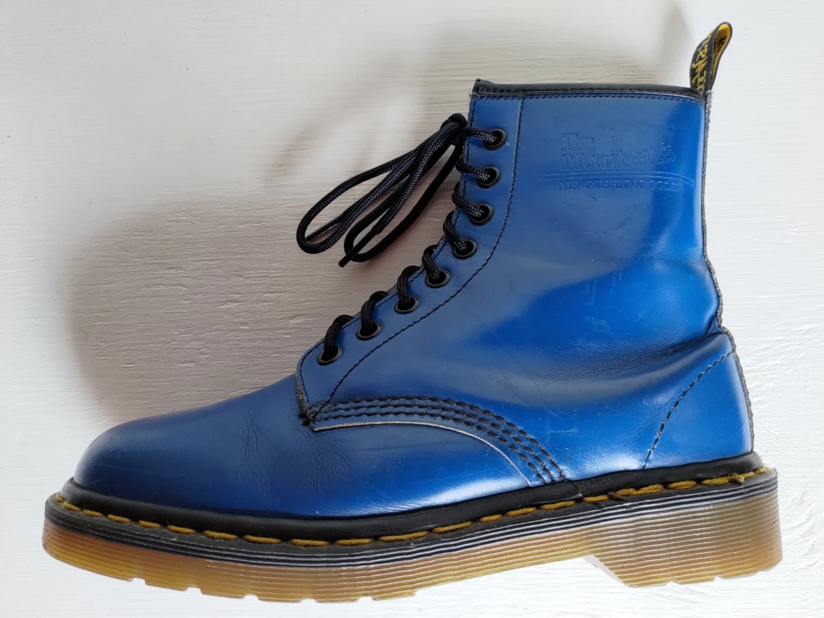 Dr. Martens Low (1-1.9 in) Heel Height Blue Boots for Women for