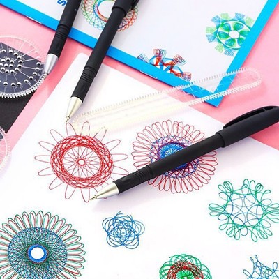 Transparente Kunststoff Spirograph Vorlagen 22 Stück Kreis Zeichenschablone Set