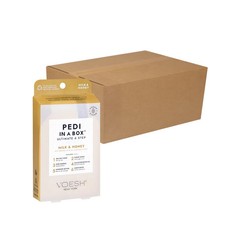 Voesh Pedi In A Box 6 In 1 Deluxe Pedicure Milk  Honey - 30 Count/Case