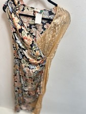 Rixo Size M Wrap Silk Style Dress Wedding Races Guest Wear