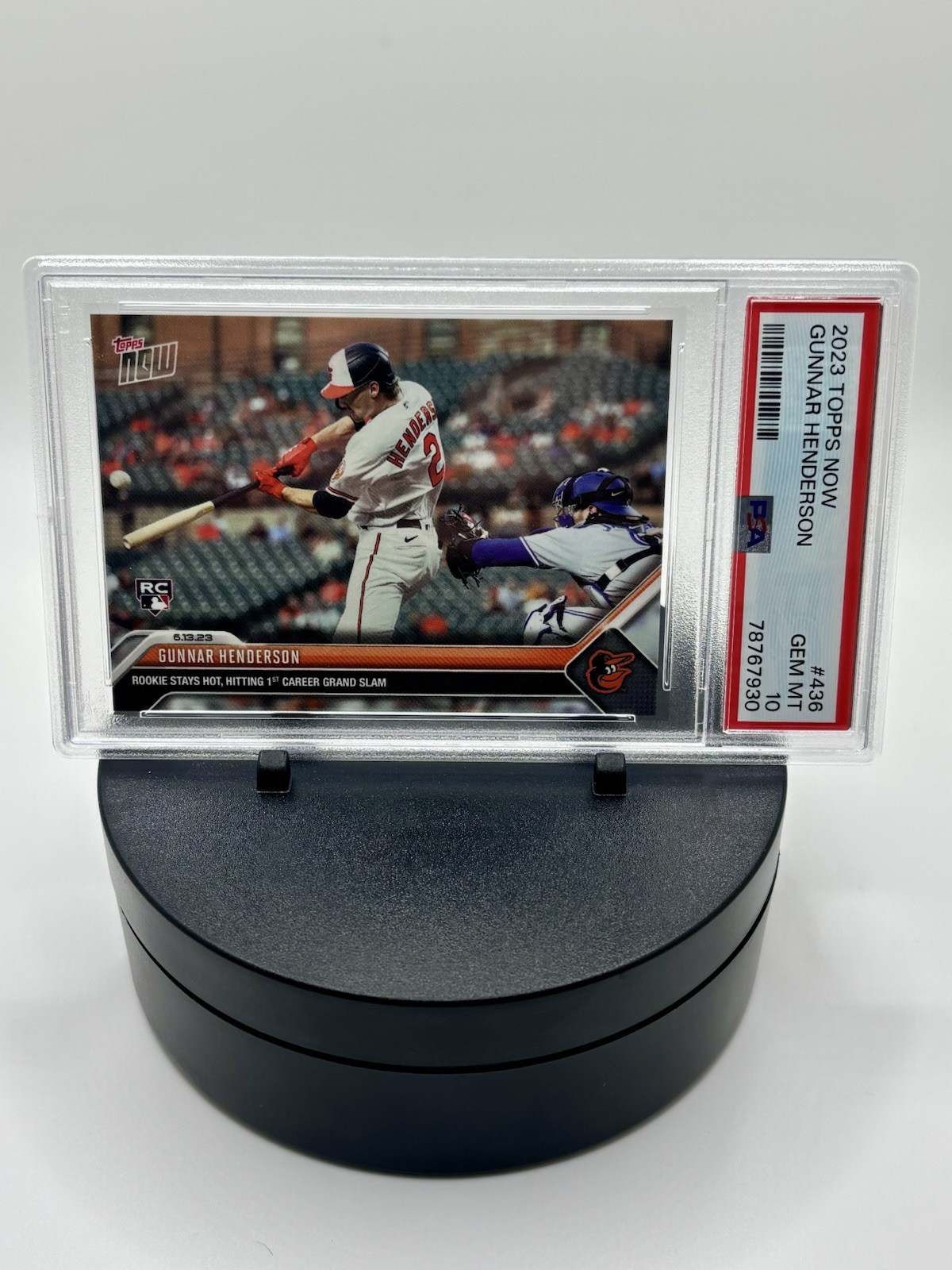 2023 Topps Now - Gunnar Henderson #436 PSA 10 view 1