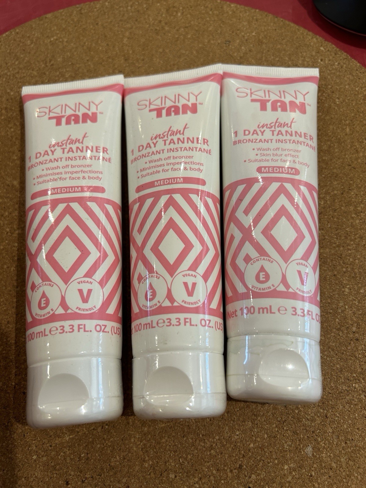 2 x Skinny Tan Instant One Day Tanner Face & Body - Wash off Bronzer 100ml - Image 6