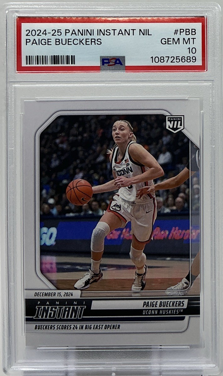 Paige Bueckers Rookie PSA 10 -2024 Panini Instant NIL  /1149 UConn, Wings, ROY