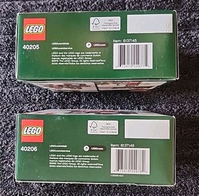 LEGO Seasonal: Little Elf Helpers (40205) & Santa (40206) NIB