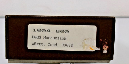 Bemo H0e 1004 800 Bausatz DGEG Museumslok Württ. TSSD 99633 im Originalkarton | Zustand: Gebraucht