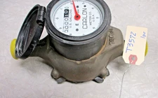 CARLON JL Series 3/4" Water Flow Meter, 2-1/2" Display, U.S. Gallons, Bronze