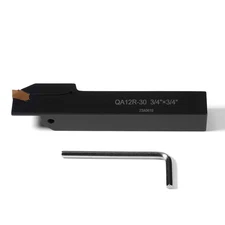 3/4x3/4in Indexable Lathe Grooving Parting Holder QA12R-30 with QC1403 Insert