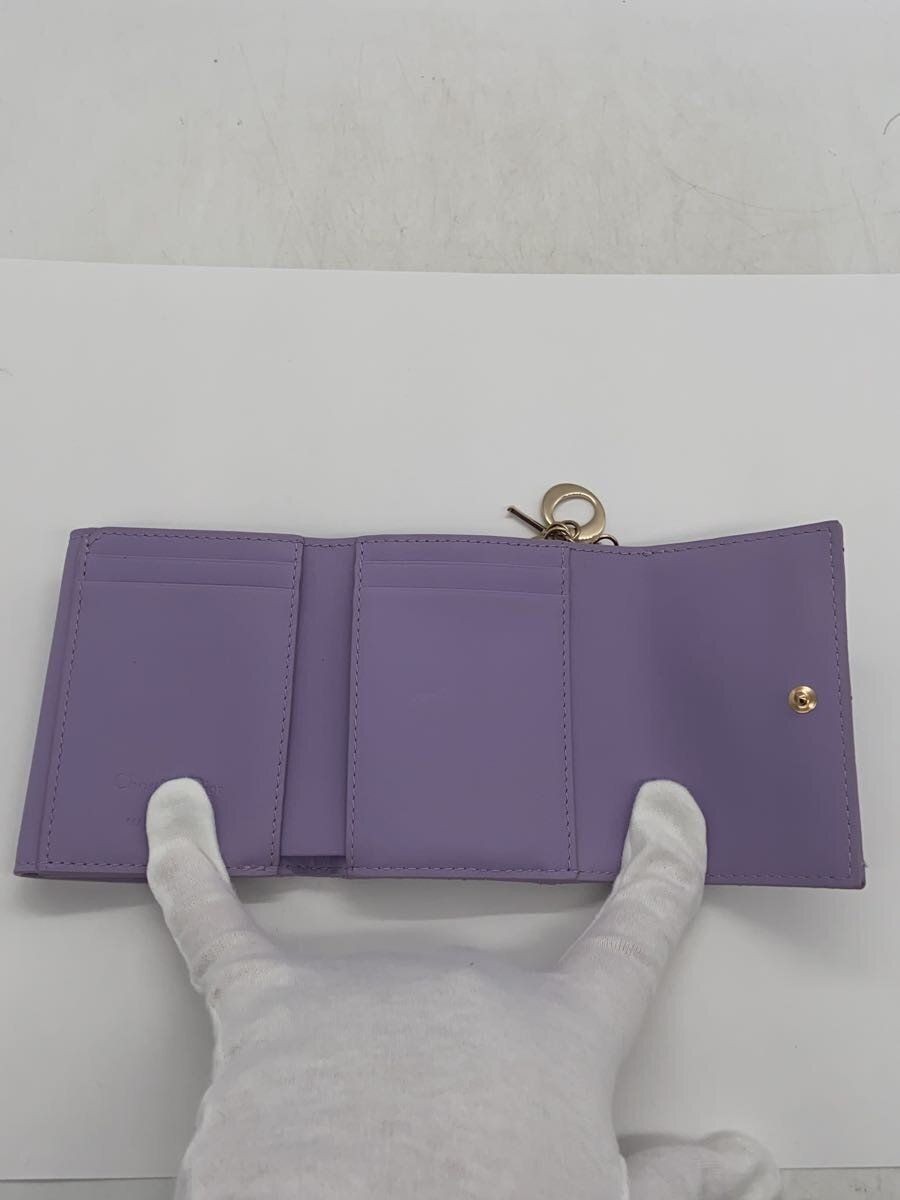 Christian Dior Folded Wallet Trifold Leather Pink Womens Used thumbnail 4