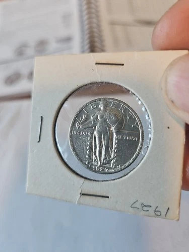1927 STANDING LIBERTY QTR, Very Choice Almost Uncirclulated
