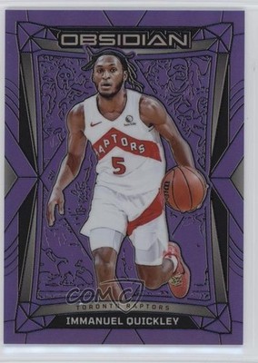 2023 Panini Obsidian Electric Etch Purple Flood 25/49 Immanuel Quickley #4 1s2h