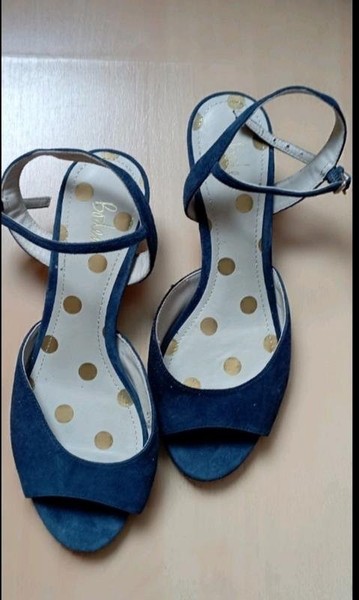Women Boden Heels White Suede 37