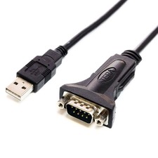 Premium USB 2.0 to RS232 Serial DB9 Adapter Cable 3 FT, FTDI Chipset Hex Nut
