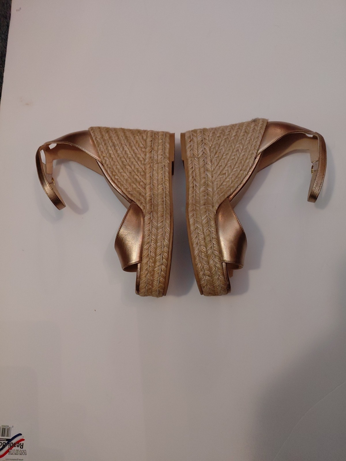 Stuart Weitzman Peep Toe Platform Wedge Espadrill… - image 4