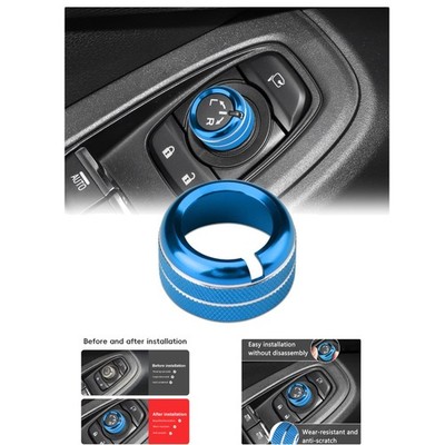 Durable Aluminum Mirror Control Knob Ring for Subaru Forester/Crosstrek/Impreza