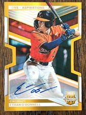 2023 Elite Extra Edition Aspirations Die Cut Gold Auto /24 Ethan O'Donnell Reds