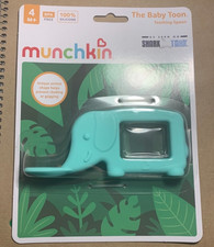Munchkin The Baby Toon Silicone Teether Spoon Elephant - Mint
