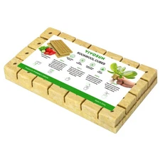 1.6" Rockwool Grow Cubes Starter Plugs for Plant Growing Rooting, 1 Sheet