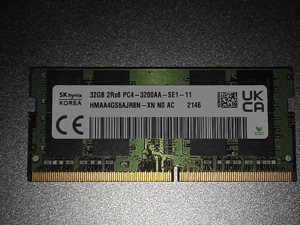 Memoria DDR4 3200 Mhz laptop 32 gb 1x32gb Hynix - Image 3 of 3