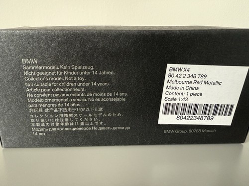 Paragon BMW X4 - 1/43 Brand New RARE - Picture 3 of 3