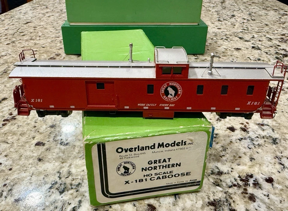 HO Brass OMI - Overland Models, Inc. GN - Great Northern X-181 "Hutch" Caboose - Image 3 of 4