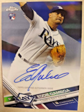 2017 Topps Chrome EDDIE GAMBOA MLB Rays RC ROOKIE Certified AUTOGRAPH! /150