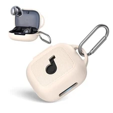 for Soundcore C30i Case Cover,Silicone Protective Scratch Shock Apricot