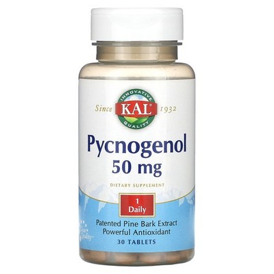2 X KAL, Pycnogenol, 50 mg, 30 Tablets