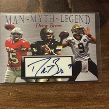 Man Myth Legend Facsimile Autograph Error Drew Brees Print /1000