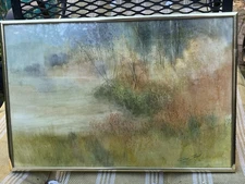 Cory Staid Water Color Painting “Summer Time” Framed Original 20th Century