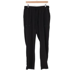 Scrubstar Scrub Pants Women Large Black Cargo Drawstring Utility Excellent