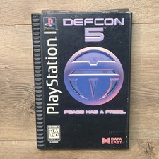 Defcon 5 (PS1 Sony PlayStation 1, 1995) Long Box CIB Complete Tested