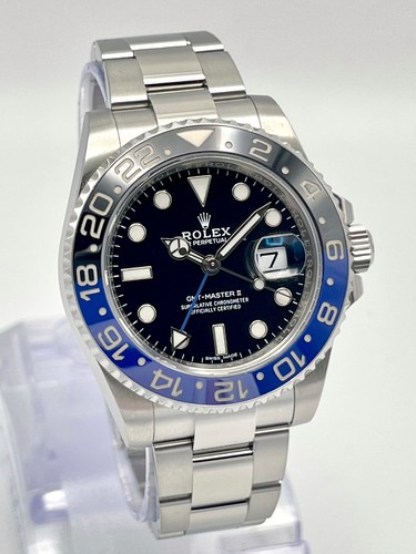 Rolex GMT-Master II 116710BLNR 40mm Batman Ceramic Bezel Oyste...