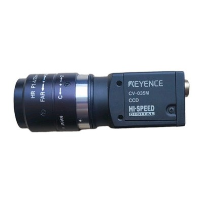 Keyence CV-035M CCD Kamera +HR  F1.4/25mm Objektiv  Digital Industrie-Kamera