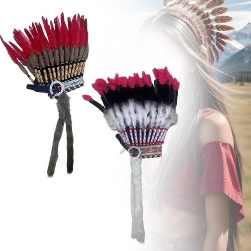 Accessori per costumi da copricapo artificiale per piume per fantasioso - Foto 1 di 13