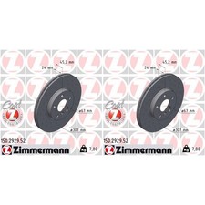 2x ZIMMERMANN SPORT BREMSSCHEIBEN 307mm GELOCHT VORNE passend für BMW 1 2 X1 X2 