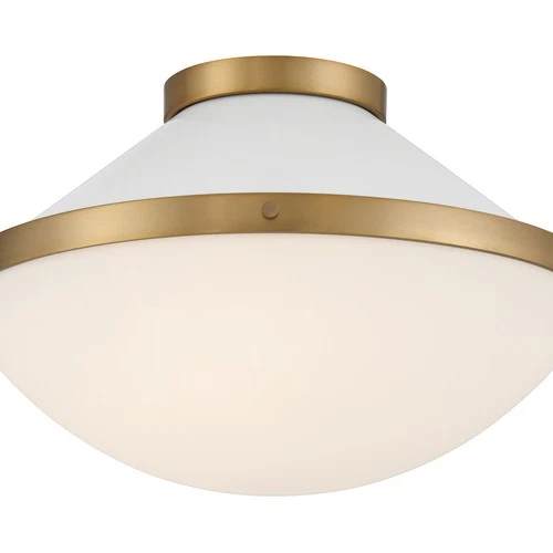 Crystorama Lighting Group XAN-8002 Xander 2 Light 16"W Flush - Vibrant Gold / - Picture 8 of 12