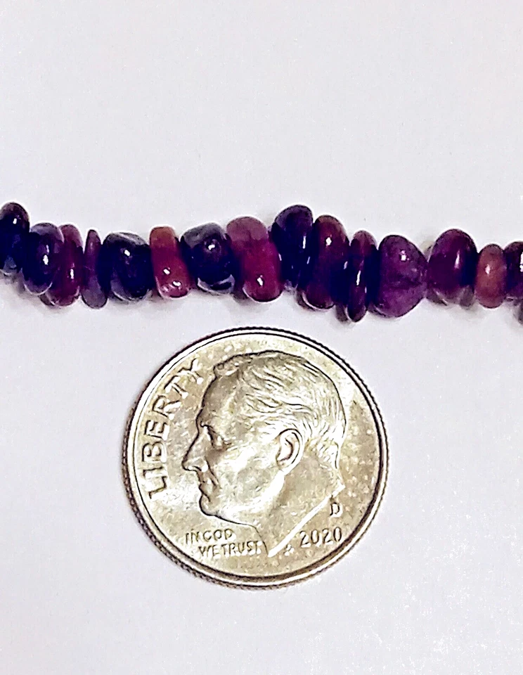 8" RUBY BRACELET.  Large Easy-to-Use Sterling Silver Clasp.   Vibrant Red Color. - Image 2 of 4