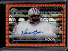 2024 Topps Chrome Warren Moon Auto Orange Geometric Refractor #/25
