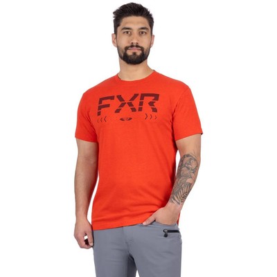 FXR T-Shirt Helium Premium Rot Heather/Oxblood