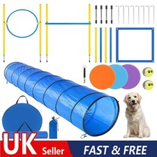 300CM Dog Agility Equipment Tools Set Pet Obstacle Training Course Tunnel Poles