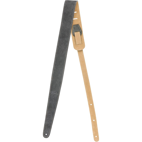 Fender Reversible Suede Strap Grey and Tan 2 in. - Picture 2 of 3