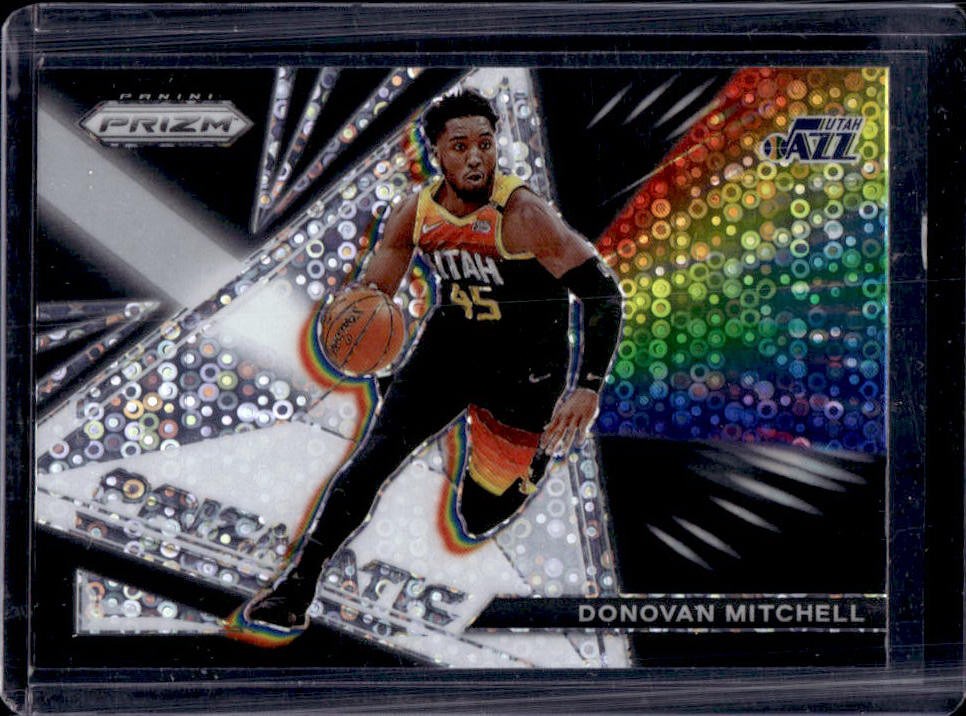 2021-22 Prizm Donovan Mitchell Prizmatic Fast Break #8 Jazz