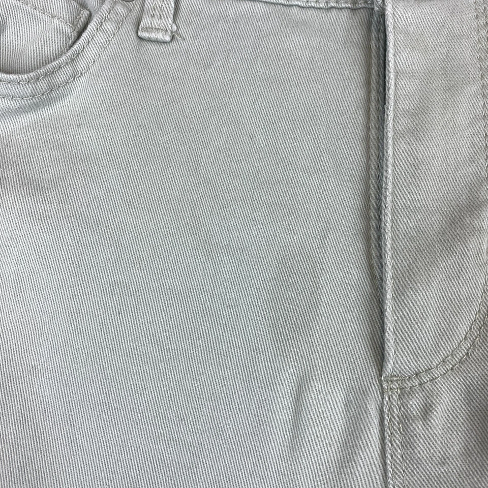 Pantalón corto de mezclilla Gloria Vanderbilt Amanda para mujer talla 4 gris verde tiro medio 5 bolsillos Foto 3 de 4