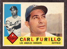 1960 Topps Set-Break #408 Carl Furillo NM-MT OR BETTER *JAYSACE*