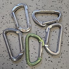  Carabiners ideal 5 racking cams/rock climbing gear. Used