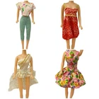 Vntg Doll Barbie Clothes 80s Lace Leggings Starry Dress Floral Dress Spring